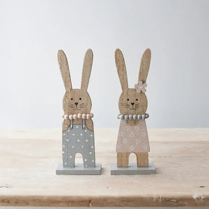 Wooden Bunny Ornament (Sold Individually)