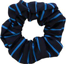 Navy and blue hair Scrunchie