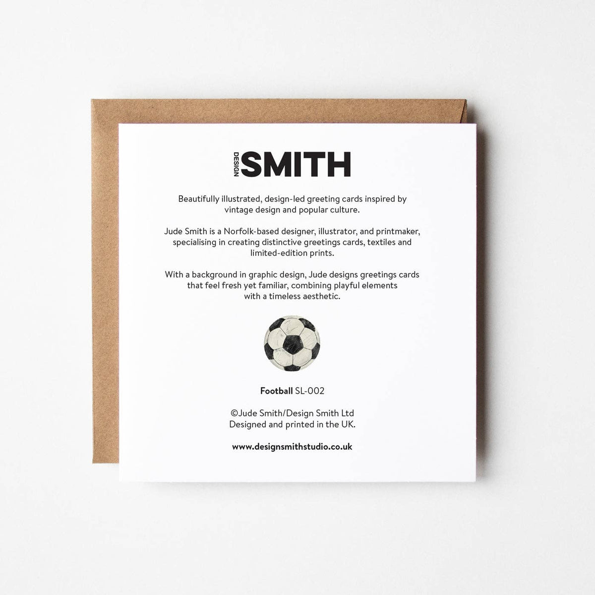 Football - blank greetings card – Jules At Home