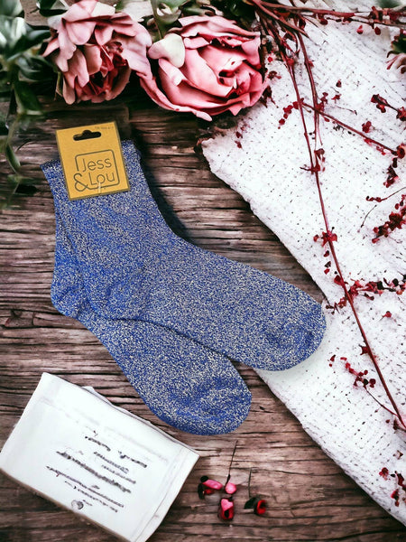Footwear Elegance - Sparkly Lurex Socks