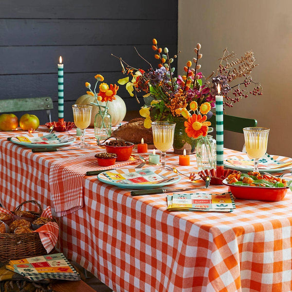 Green Stripe Dinner Candles | 25 Candles | POS Unit |