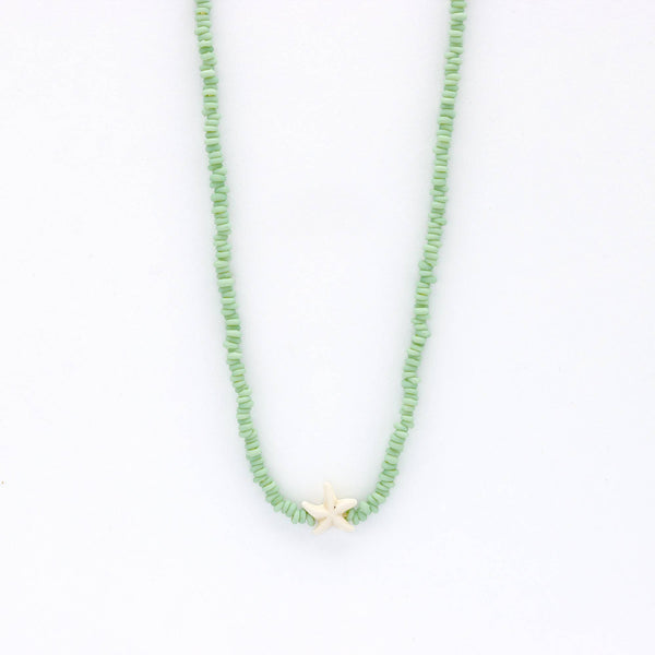 Tidepool Star Necklace, Beaded Necklace