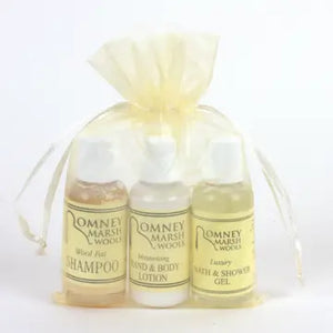 Romney marsh wools lanolin organza mini trio gift set