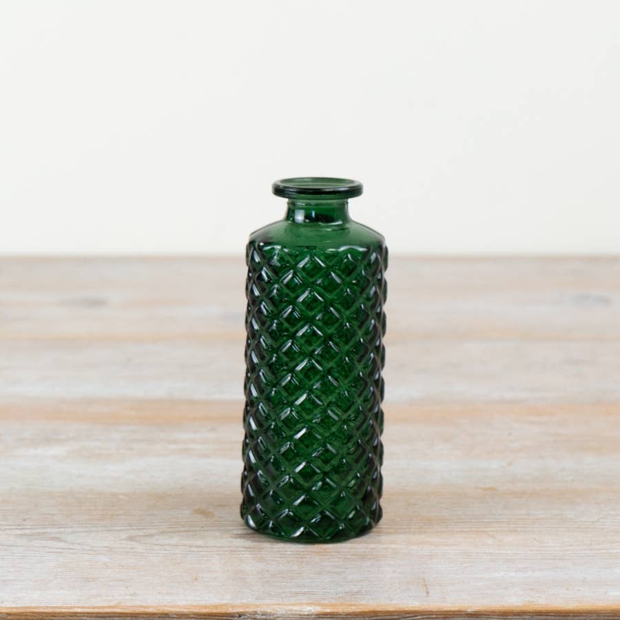 Green Bottle Vase, 13.3cm