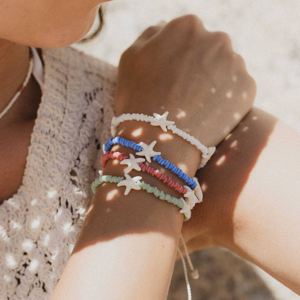 Tidepool Starfish Beaded Bracelet