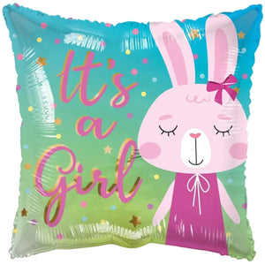 "It's A Girl!" Bunny Helium Balloon