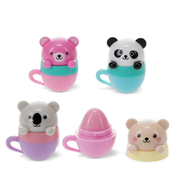 Mini berry scented lip balm (assorted) - Teacup animal frien