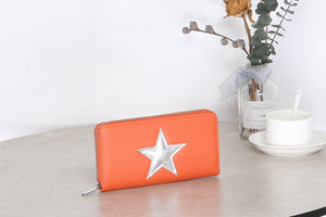 JNY023 Faux Leather Star Purse