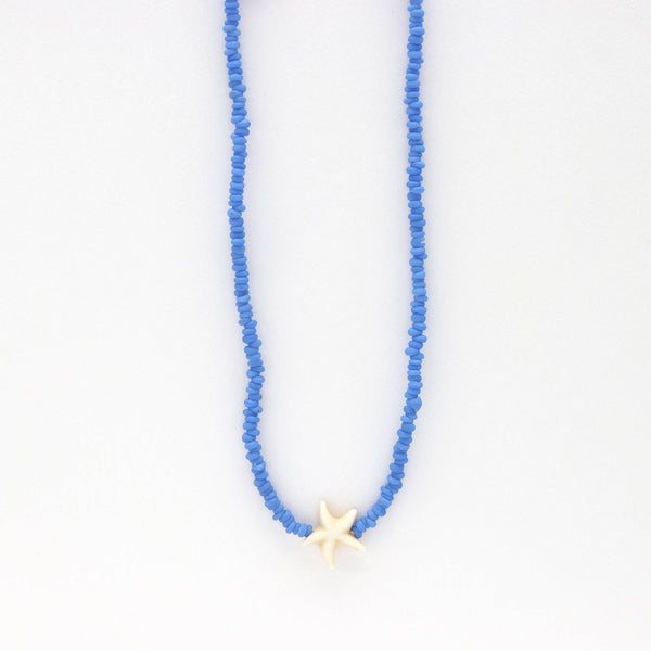 Tidepool Star Necklace, Beaded Necklace