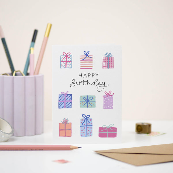 Birthday Presents Card | Happy Birthday Gifts Card