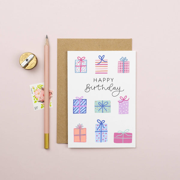 Birthday Presents Card | Happy Birthday Gifts Card