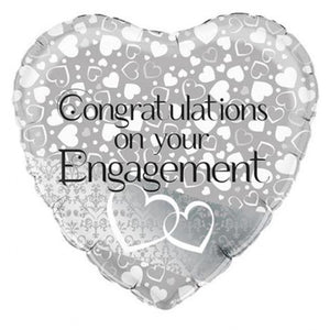 "Congratulations on your Engagement" Helium Balloon
