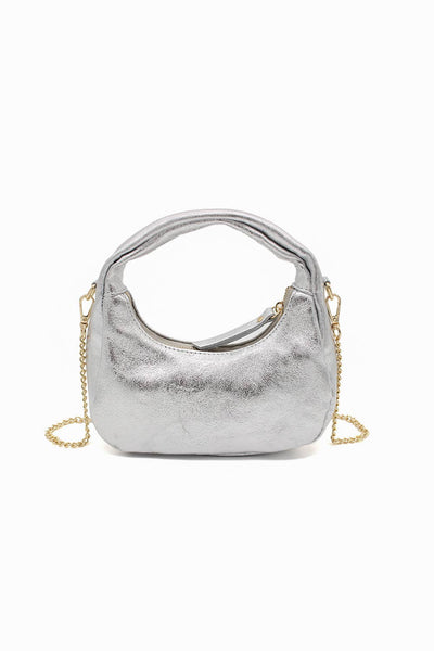 Chic Genuine Italian Leather Crossbody Bag with Elegant Chai