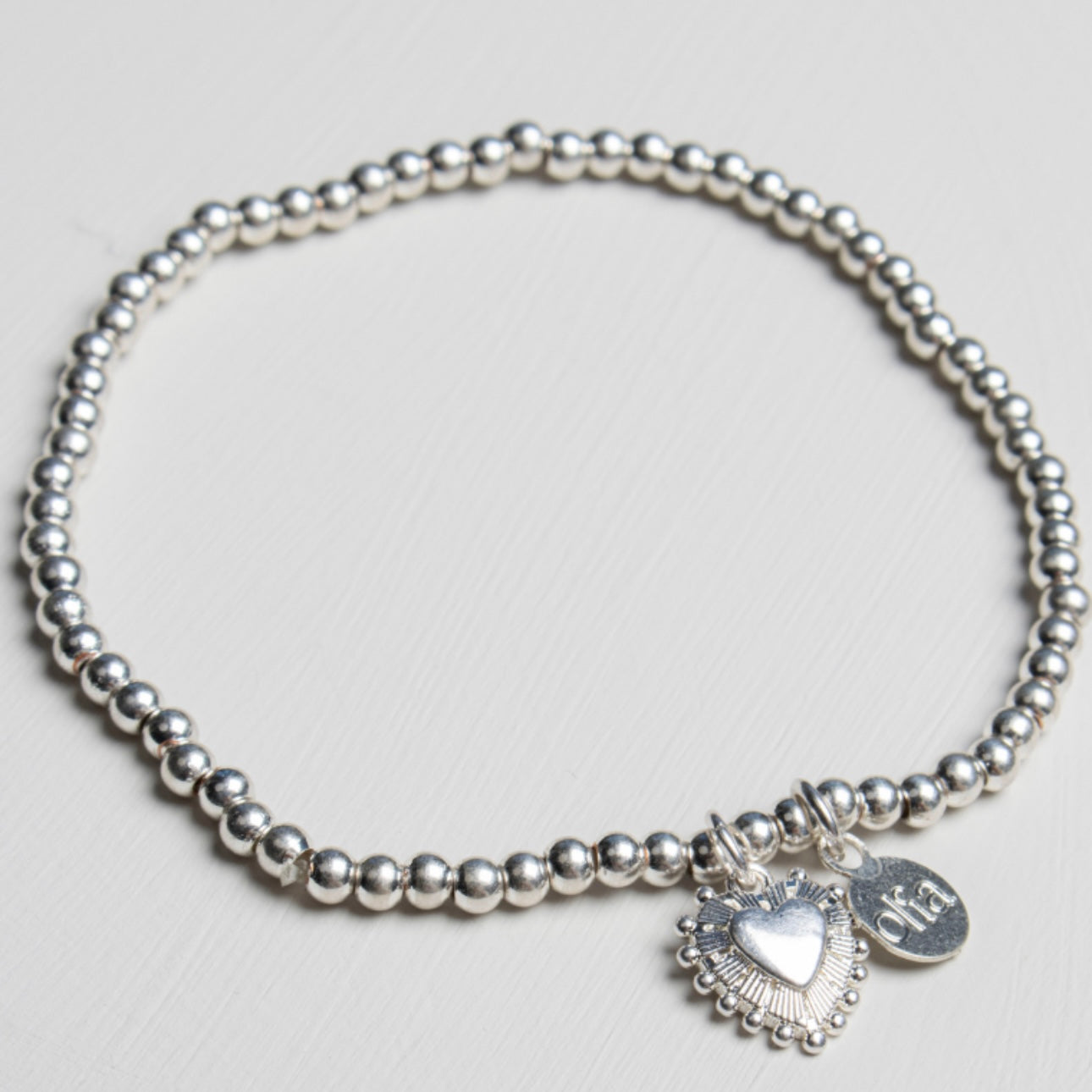 Emmelise Heart Bracelet - Sterling Silver