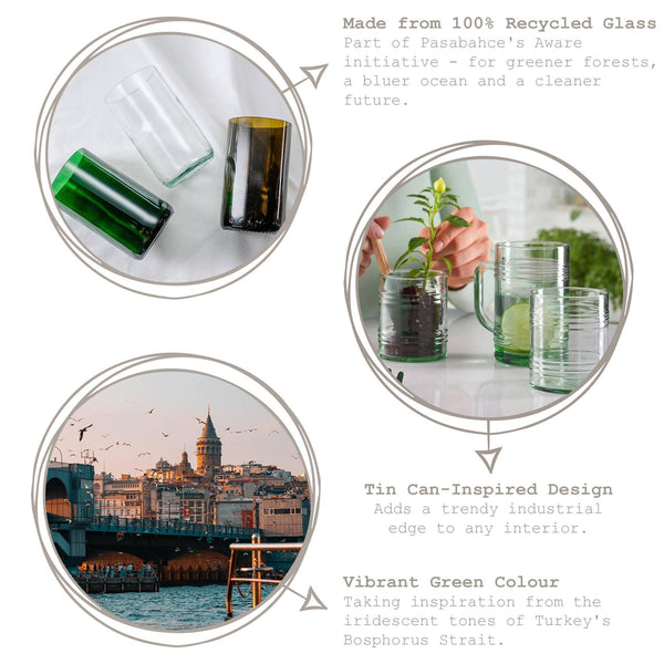 280ml Aware Tincan Recycled Glass Tumbler
