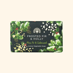 English soap company frosted fir and holly soap 190g