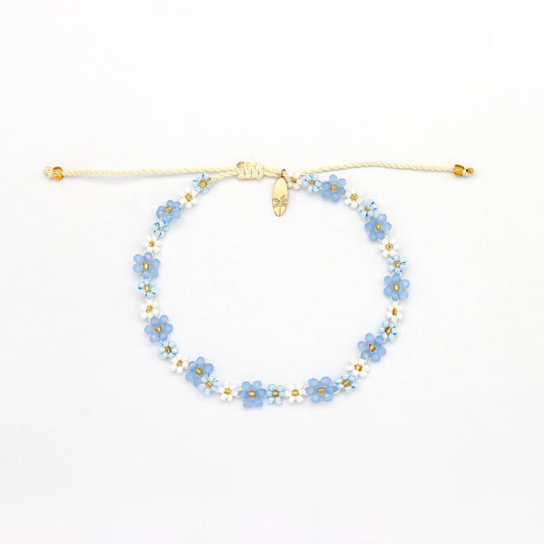 Mohala Flower Beaded Anklet, Colourful Daisy Ankle Bracelet