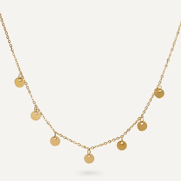 Keira Discs Short Necklace In Gold-Tone