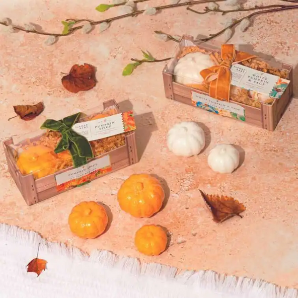 White Pumpkin and Sage Soap Bar Gift Set