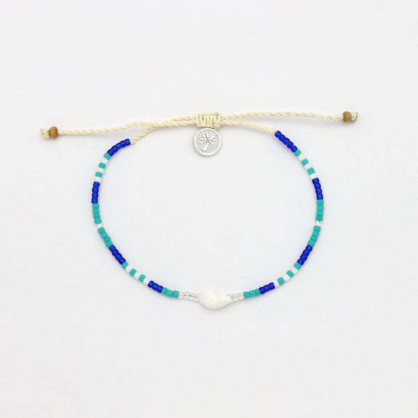 Mauna Loa Bracelet, Adjustable Dainty Beaded Bracelet