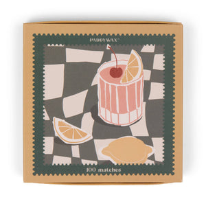 Paddywax Jumbo Boxed Matches - Cocktail