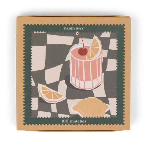 Paddywax Jumbo Boxed Matches - Cocktail