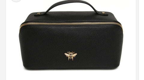 Alice wheeler mini black black train case