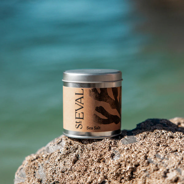 St Eval sea salt tin candle