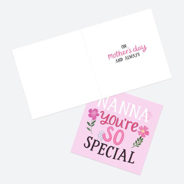 Mother's Day Card - Typography - Nanna You're So Special