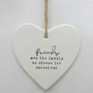 Friends ceramic sign 9cm