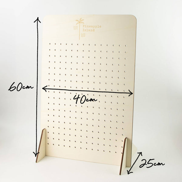 Pineapple Island Pegboard Counter Display, Surf Jewelry