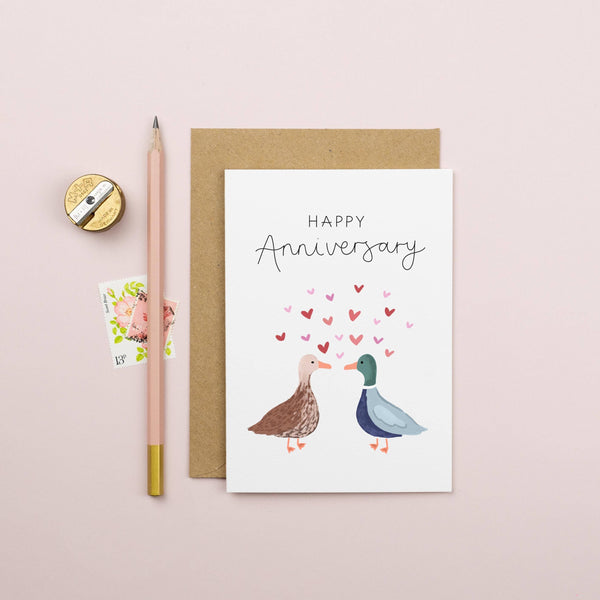 Happy Anniversary Duck Card