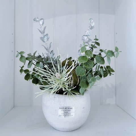 Artificial Table Decoration - Recycled Pot