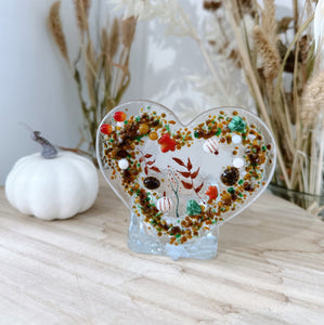 Autumn Handmade Glass Tealight Holder