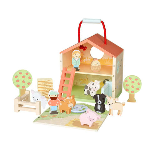 New wooden farmyard set