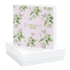 Lovely Mum boxed card and earrings