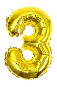 Gold helium balloon 34”