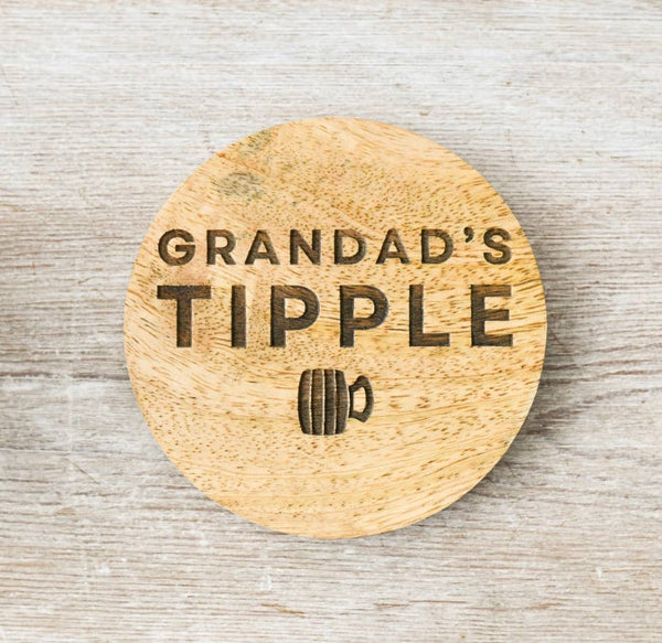 Grandads Tipple Coaster, 10cm