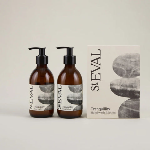 NEW St Eval Tranquility hand wash and lotion gift set