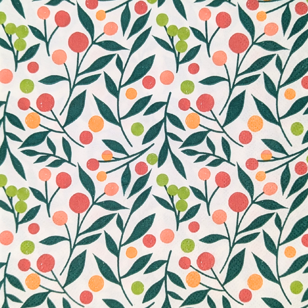 Leaves and Berries Napkin