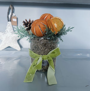 Festive Artificial Arrangement (Oranges)