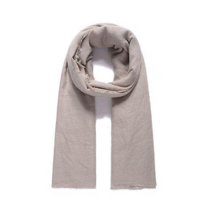 Beige Modal Plain Long Scarf