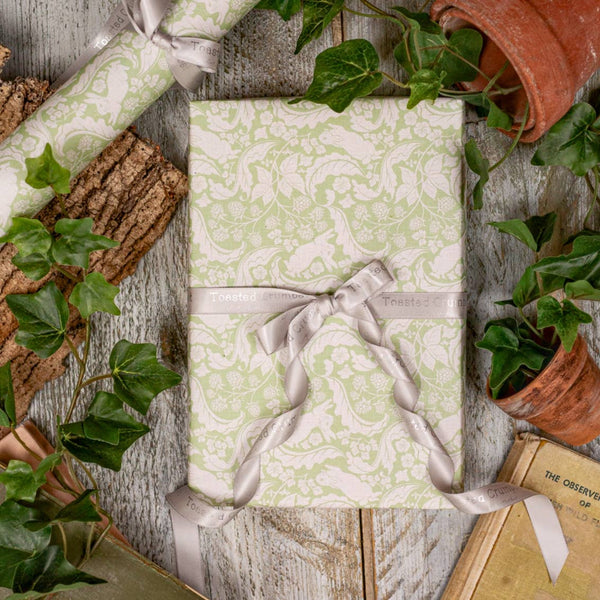 The Vegetable Thief (Sage Green) Gift Wrap Single Sheet