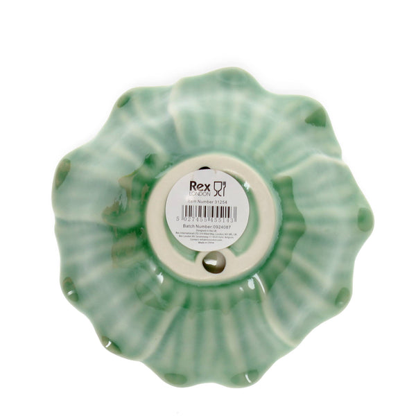Ceramic flower bowl 13cm - Green