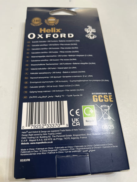 Helix Oxford scientific calculator