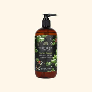 English soap company frosted fir and holly body wash