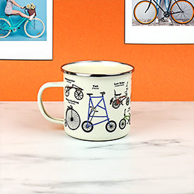Enamel cycling mug