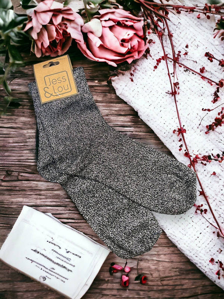 Footwear Elegance - Sparkly Lurex Socks