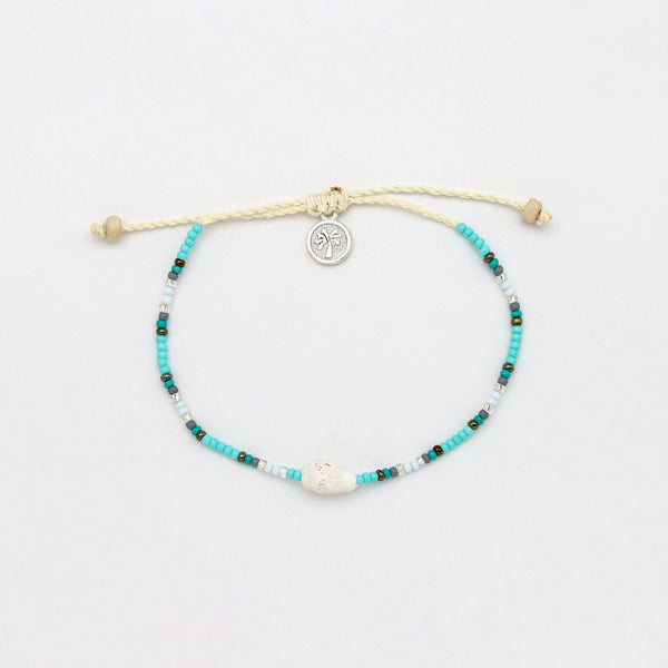Mauna Loa Bracelet, Adjustable Dainty Beaded Bracelet