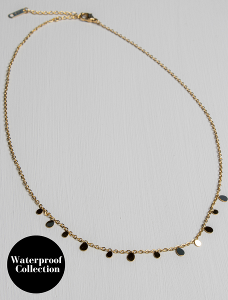 Olivia Waterproof Short Necklace - Gold/Stainless Steel